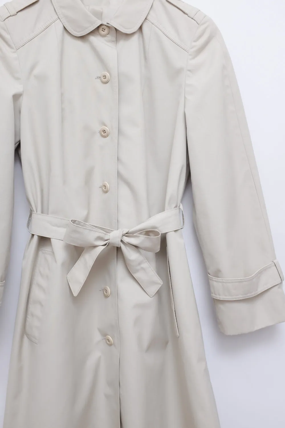 BEIGE VINTAGE 1950 TRENCH COAT