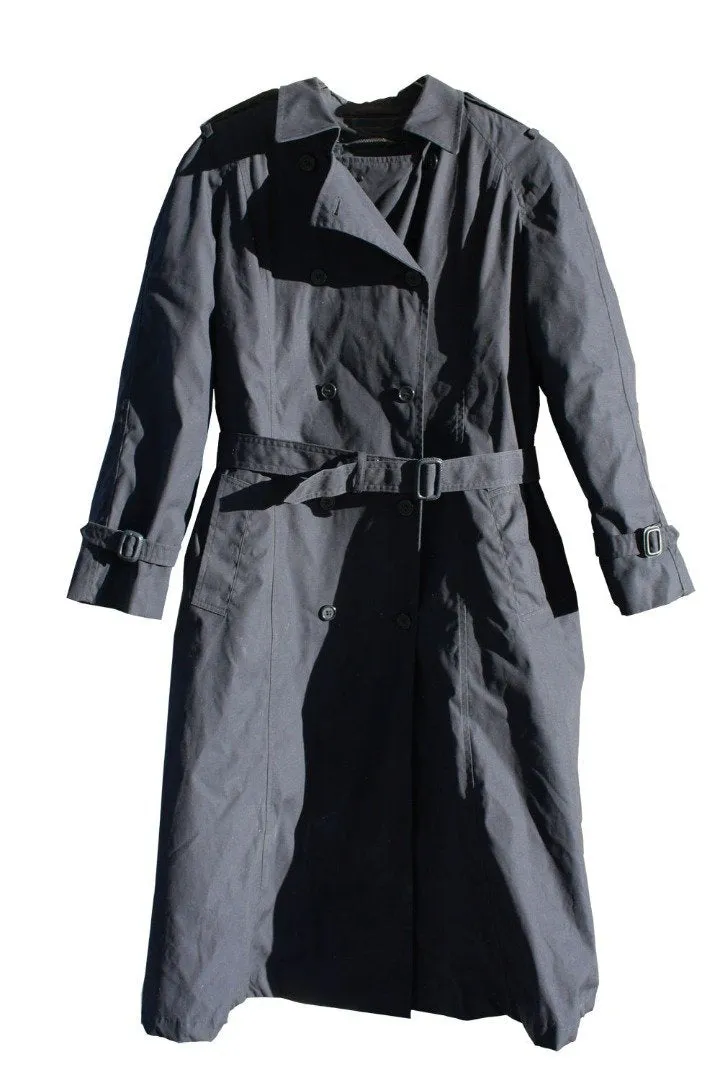 BLOWOUT SALE NEW Raincoat - Double Breasted Women's Military Trench w/Liner