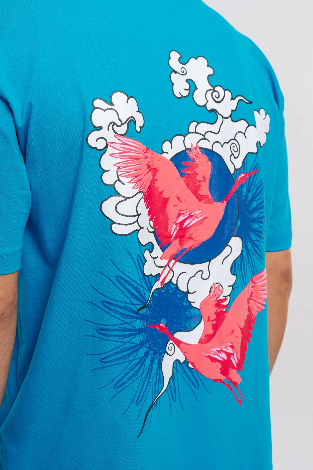 Blue Fly Away Oversized Tees