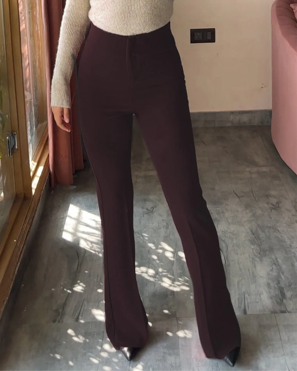 BOOT CUT TROUSER - FRENCH WINE