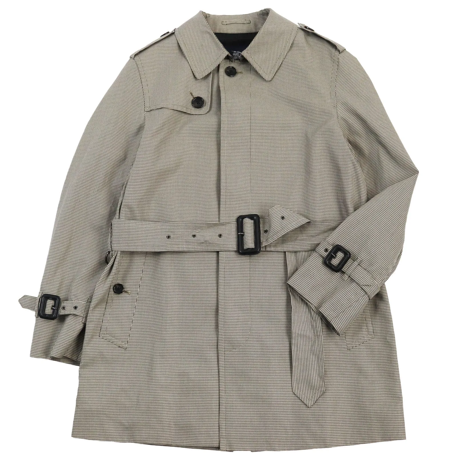 Burberry Cotton Cupra Belted Trench Coat L