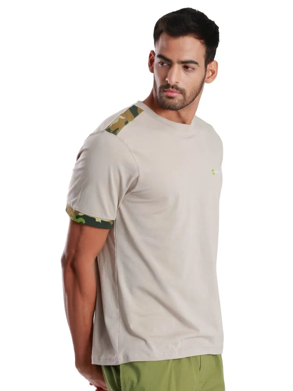 Camo Sand Camo Printed Organic Bamboo T-Shirt (Pack Of 1)