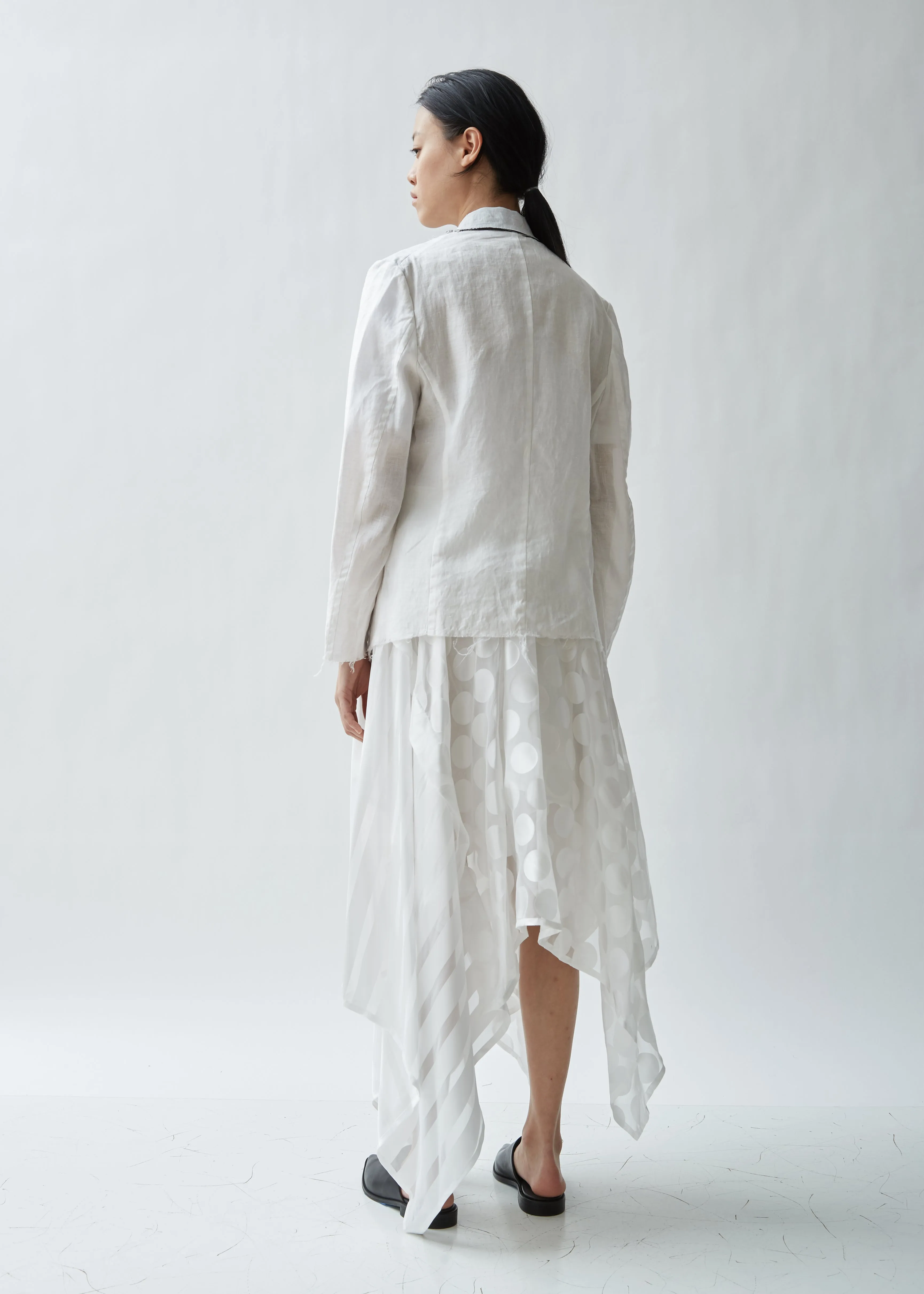 Combination Distressed Linen Jacket