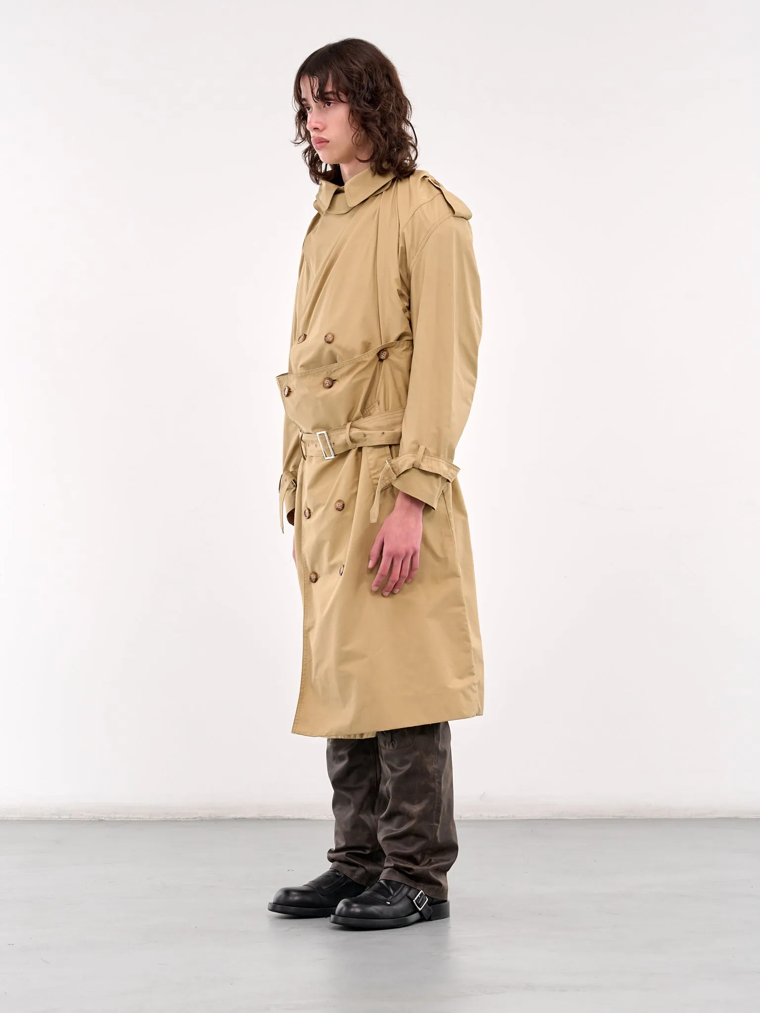 Corset Trench Coat (J15-BEIGE)