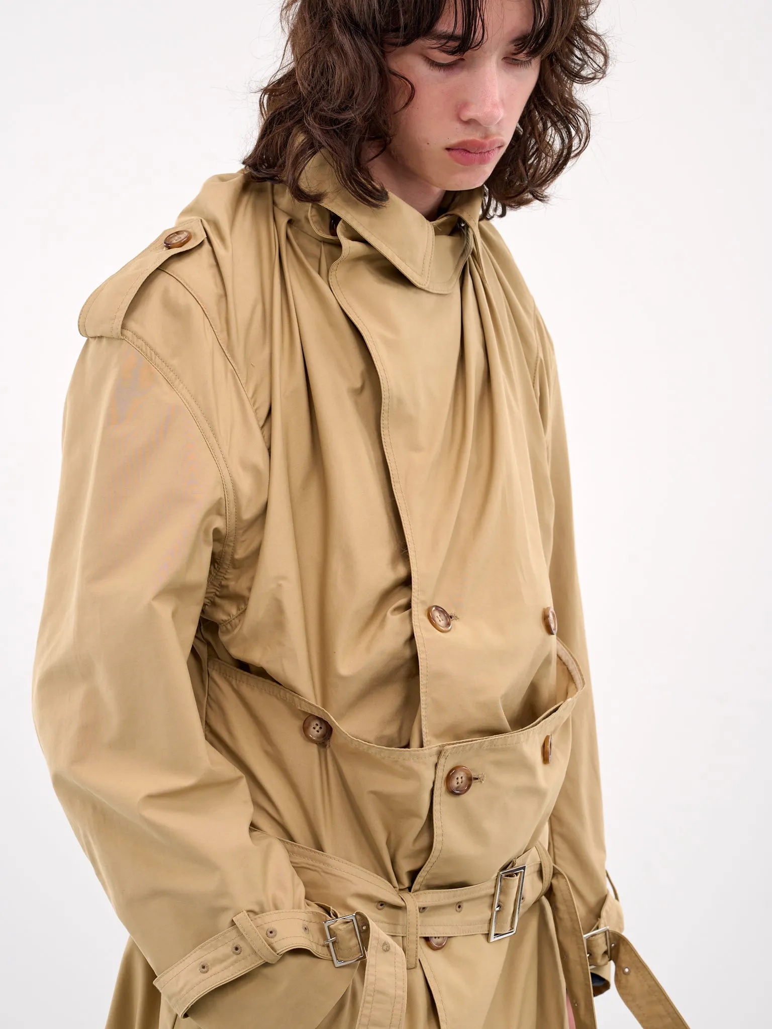 Corset Trench Coat (J15-BEIGE)