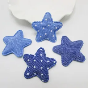 Denim Star Patches, Star Patch Appliques, Quality Patch Material Sew On Glued On, Cute Patches, Patch For Clothing Hat Jacket DIY