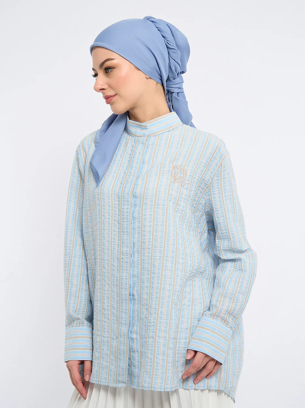 DIYAH BOXY TOP BLUE