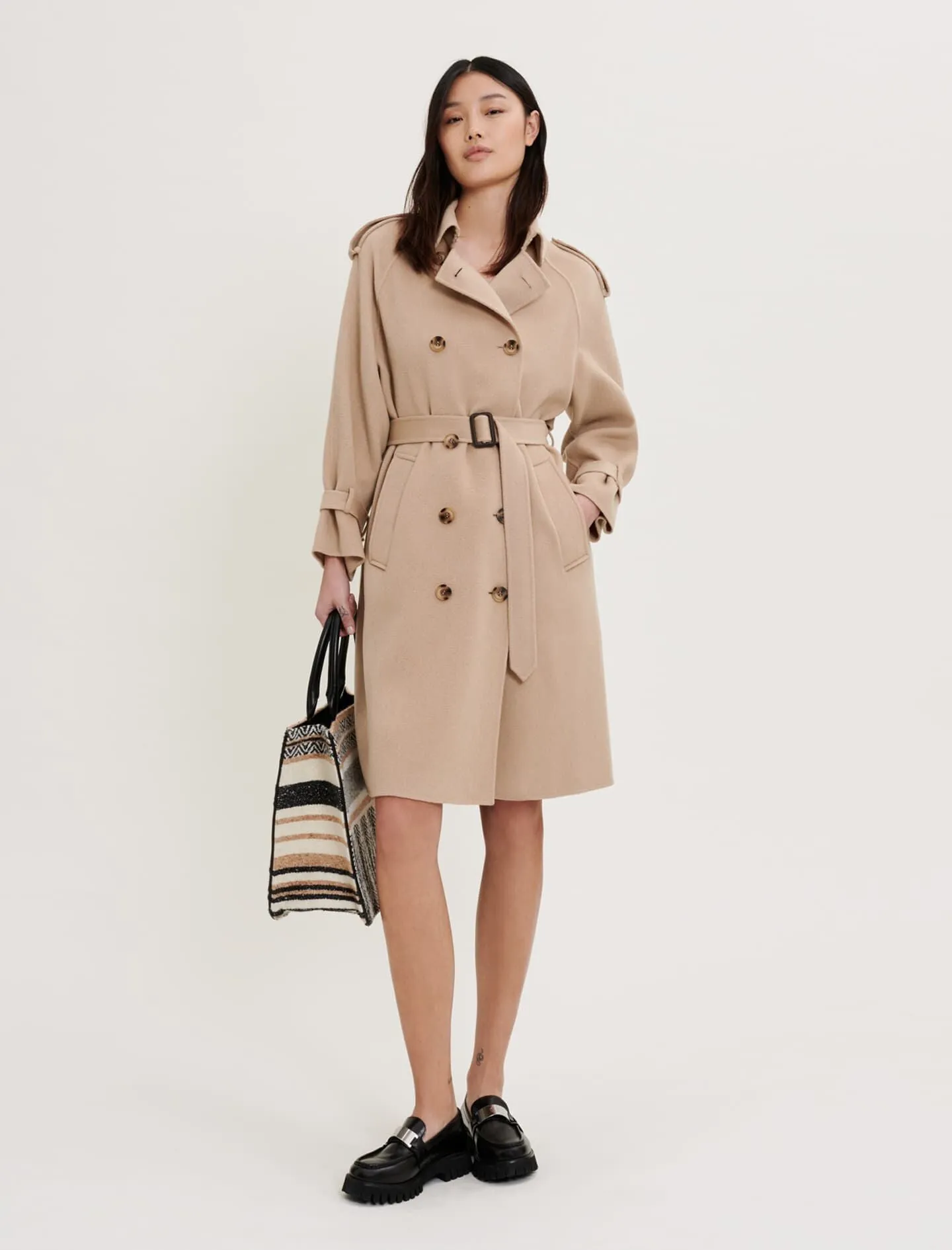 DOUBLE-FACED TRENCH COAT