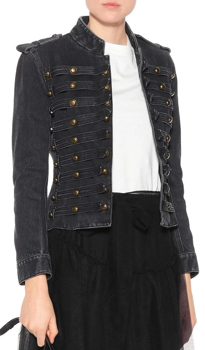 Embellished denim jacket