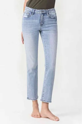 Full Size Andrea Midrise Crop Straight Jeans