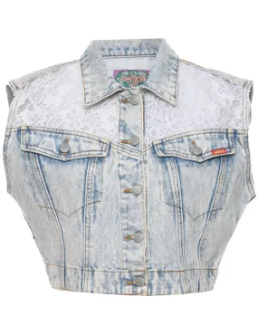 Jordache Denim Jacket Vest - S