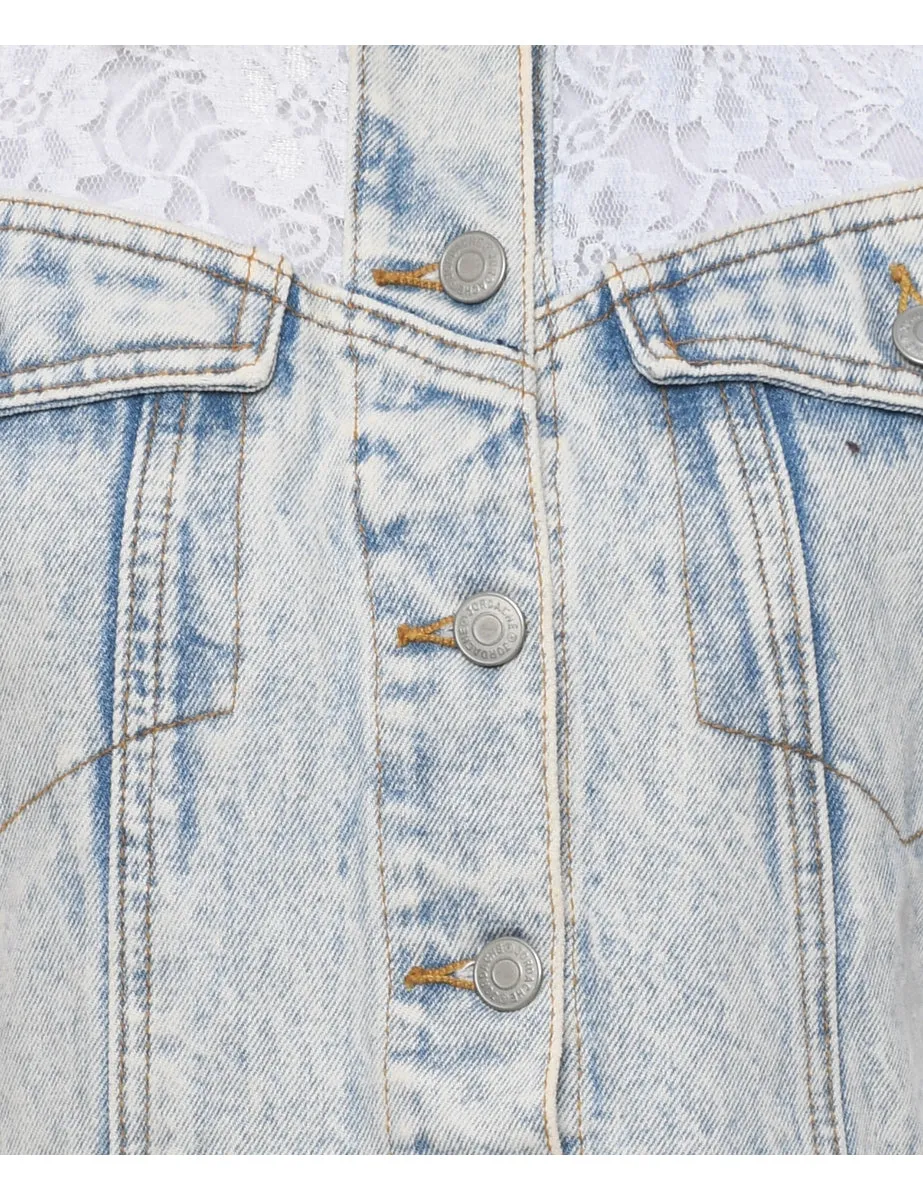 Jordache Denim Jacket Vest - S