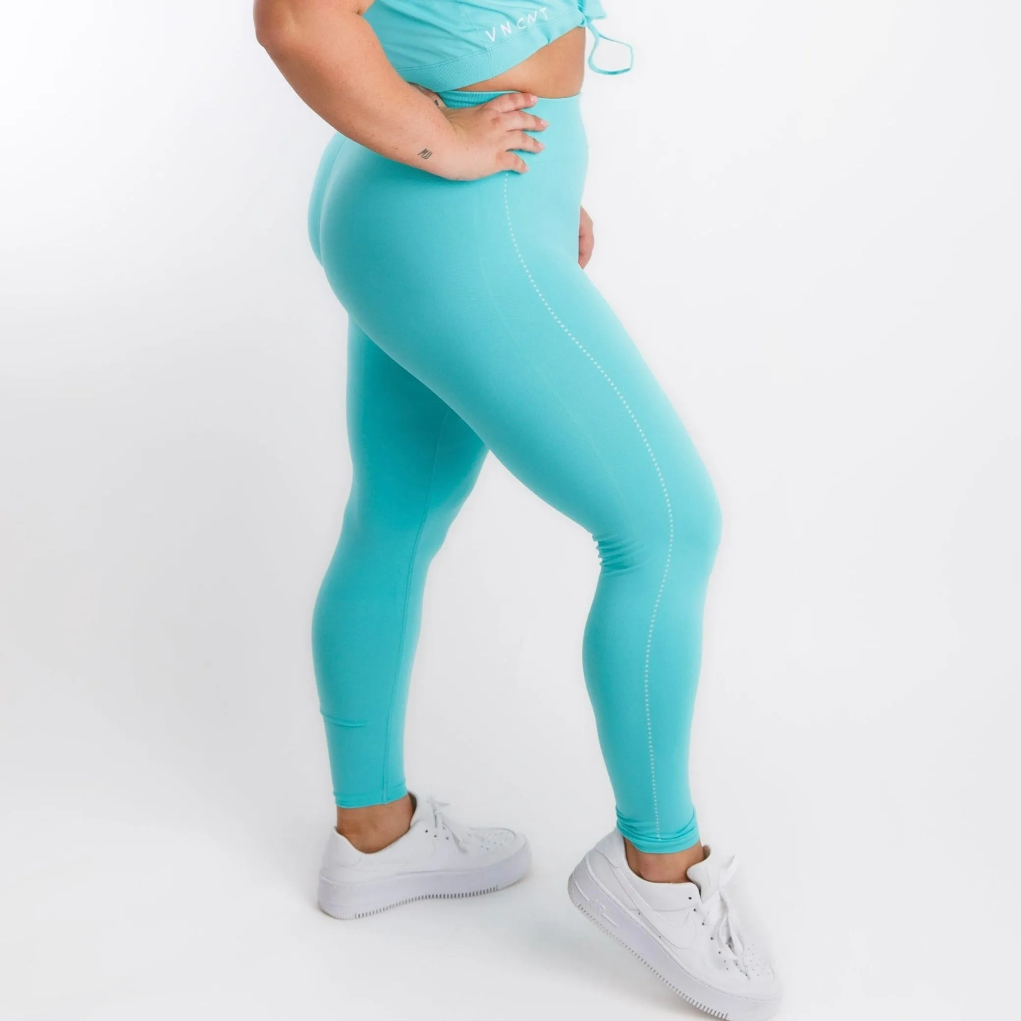 Level Up Leggings- Misty Teal