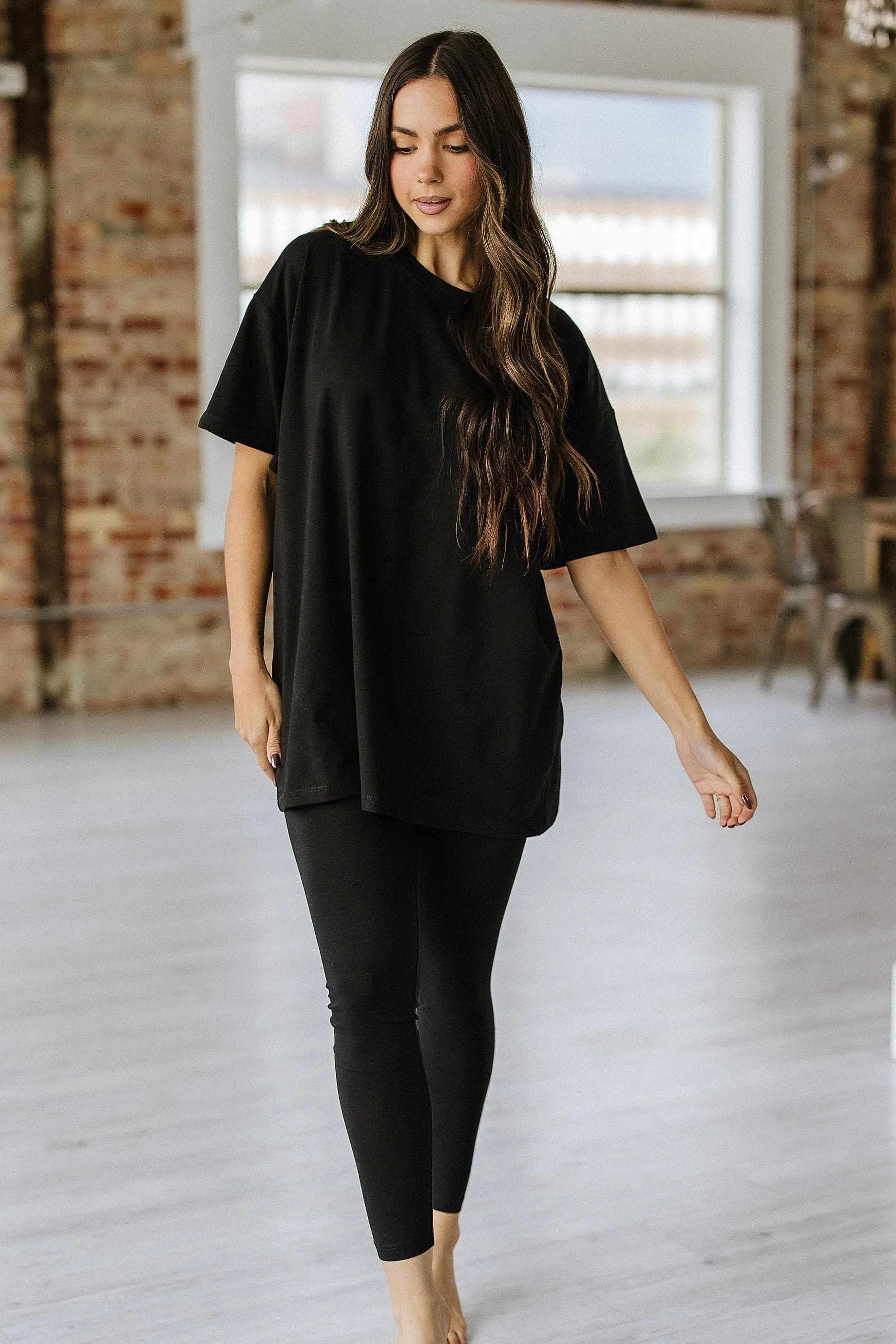 Lila Oversized Tee Cotton Set | S-XL