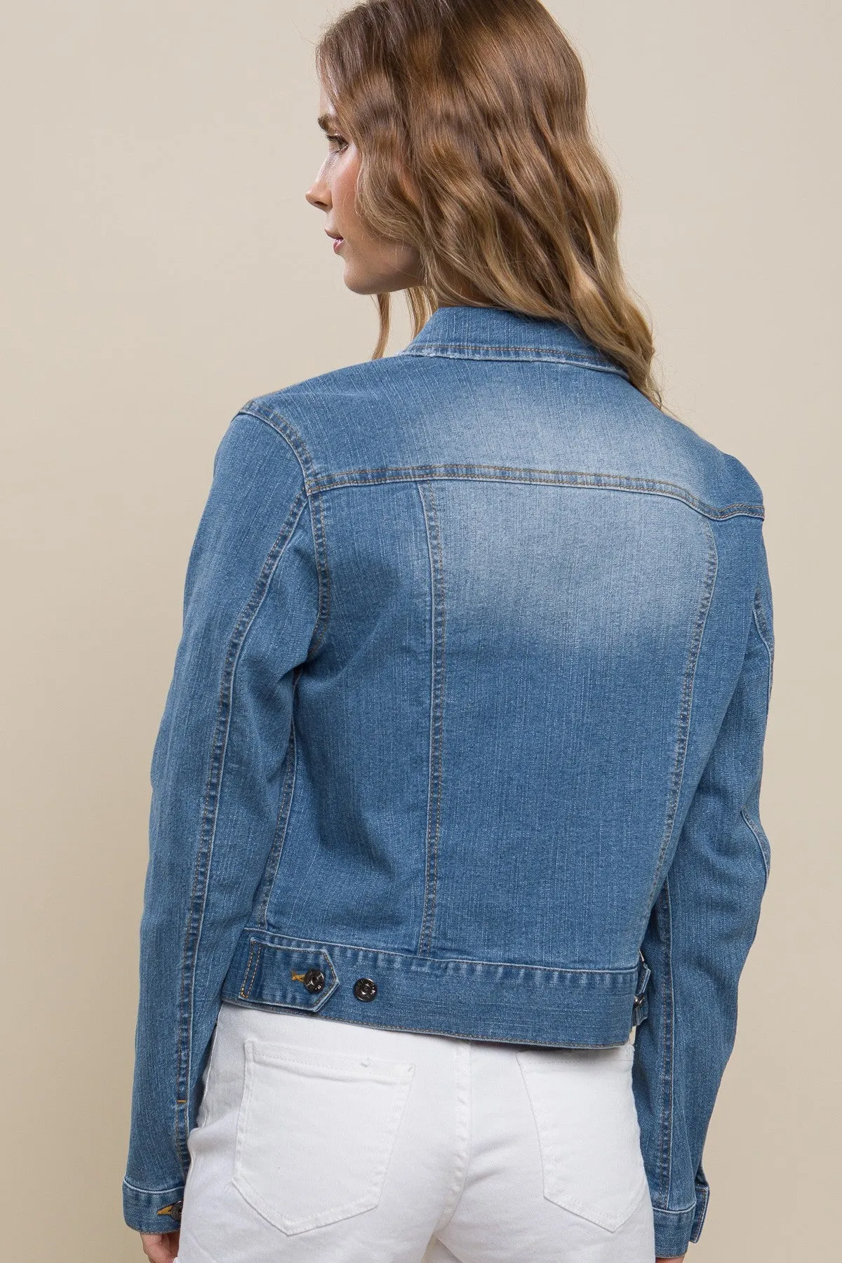 Love Tree Stretch Denim Jackets