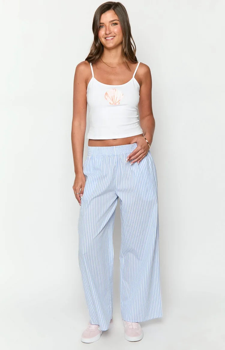 Mahalia Light Blue Stripe Pants