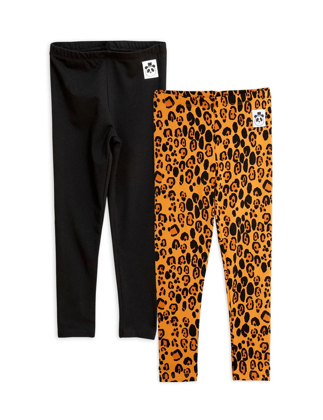 Mini Rodini Basic Leopard Leggings (2 pack)