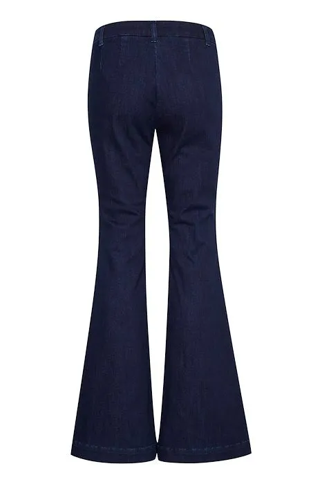 My Essential Wardrobe Ayo Jean in Dark Blue Wash