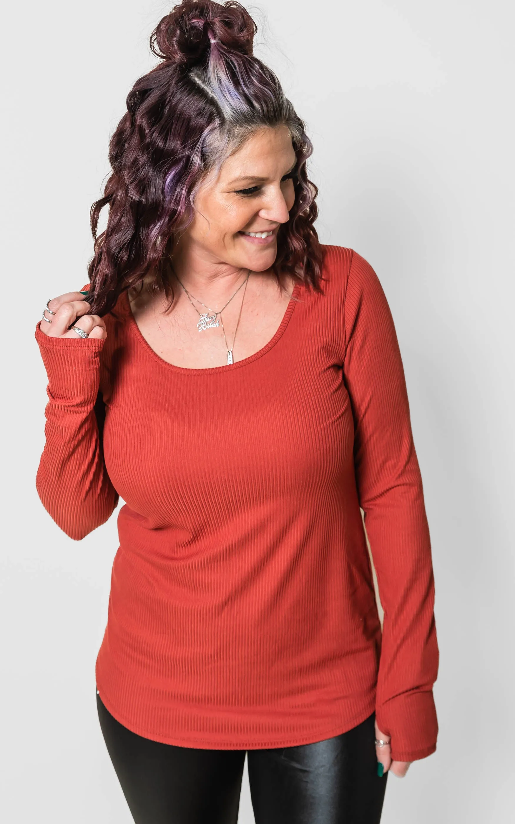 Ribbed Top w/ Thumbholes | FINAL SALE*