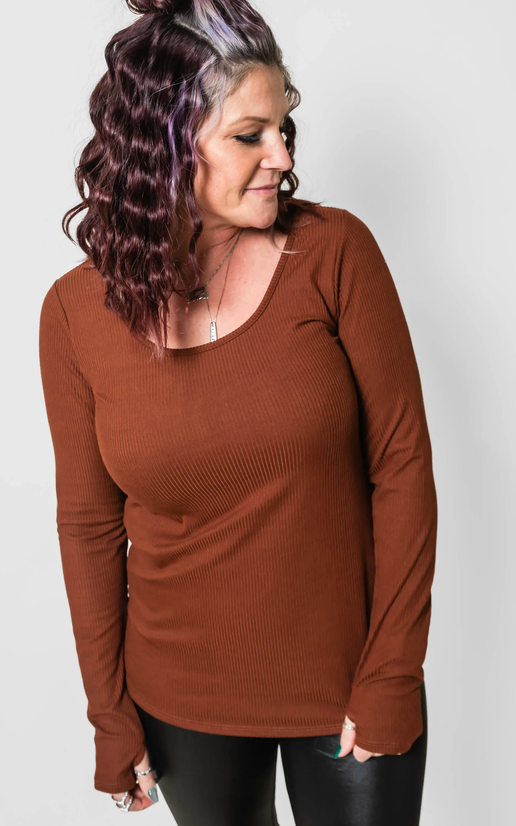 Ribbed Top w/ Thumbholes | FINAL SALE*