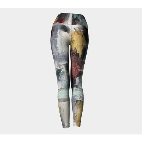 Sandstone Neutral Tones Print Leggings