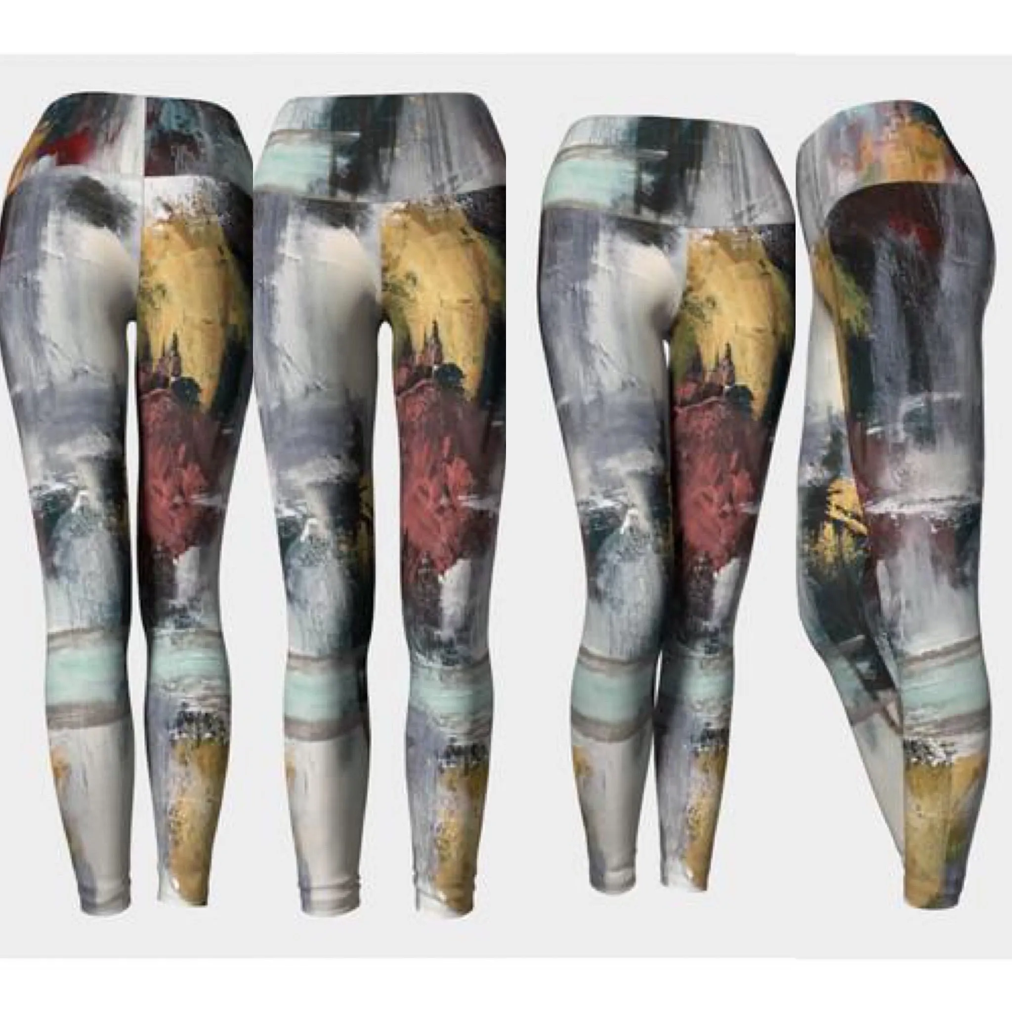 Sandstone Neutral Tones Print Leggings