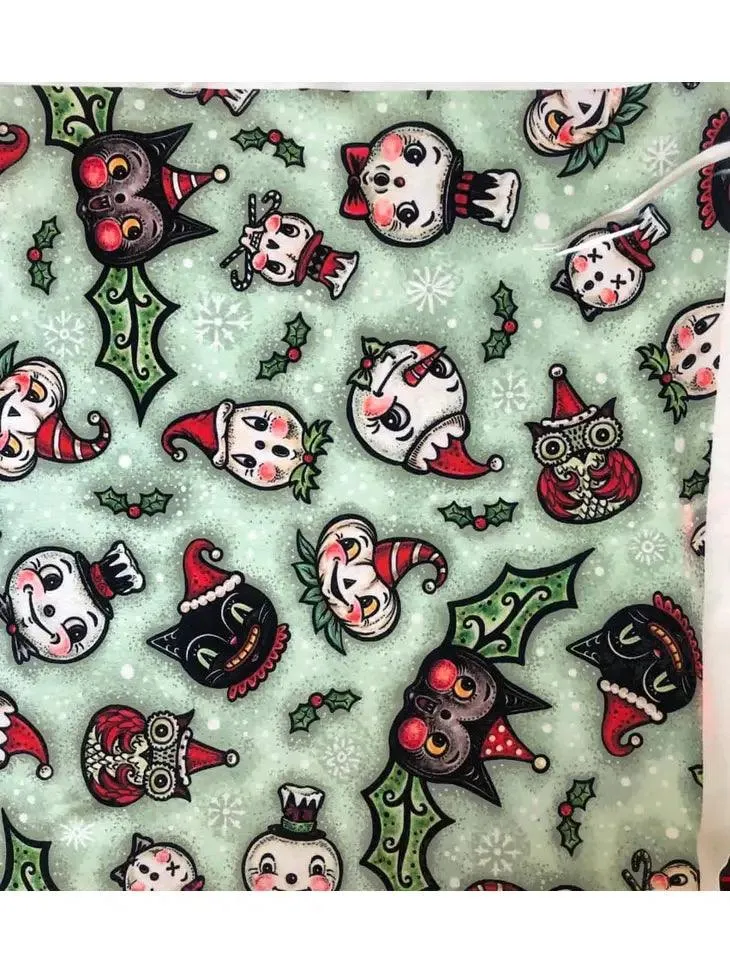 Spooky Christmas Mint Leggings