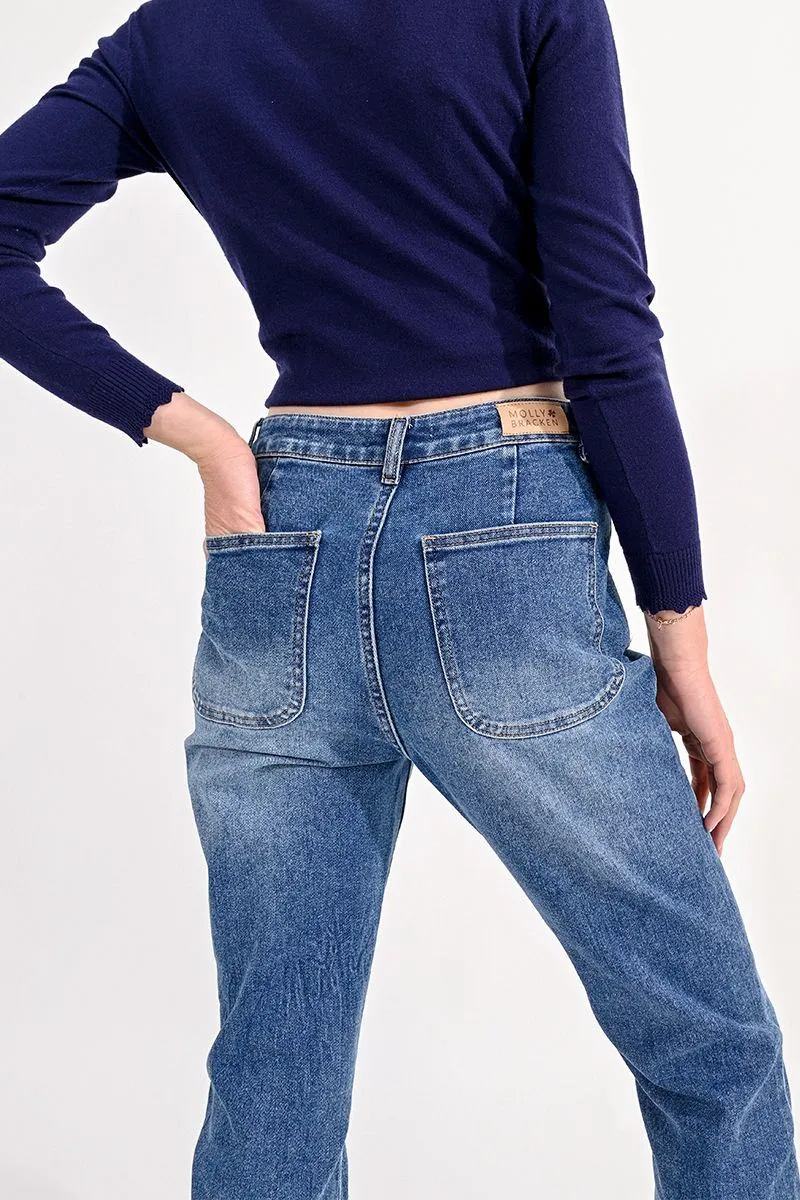 Straight Leg Jeans by Molly Bracken