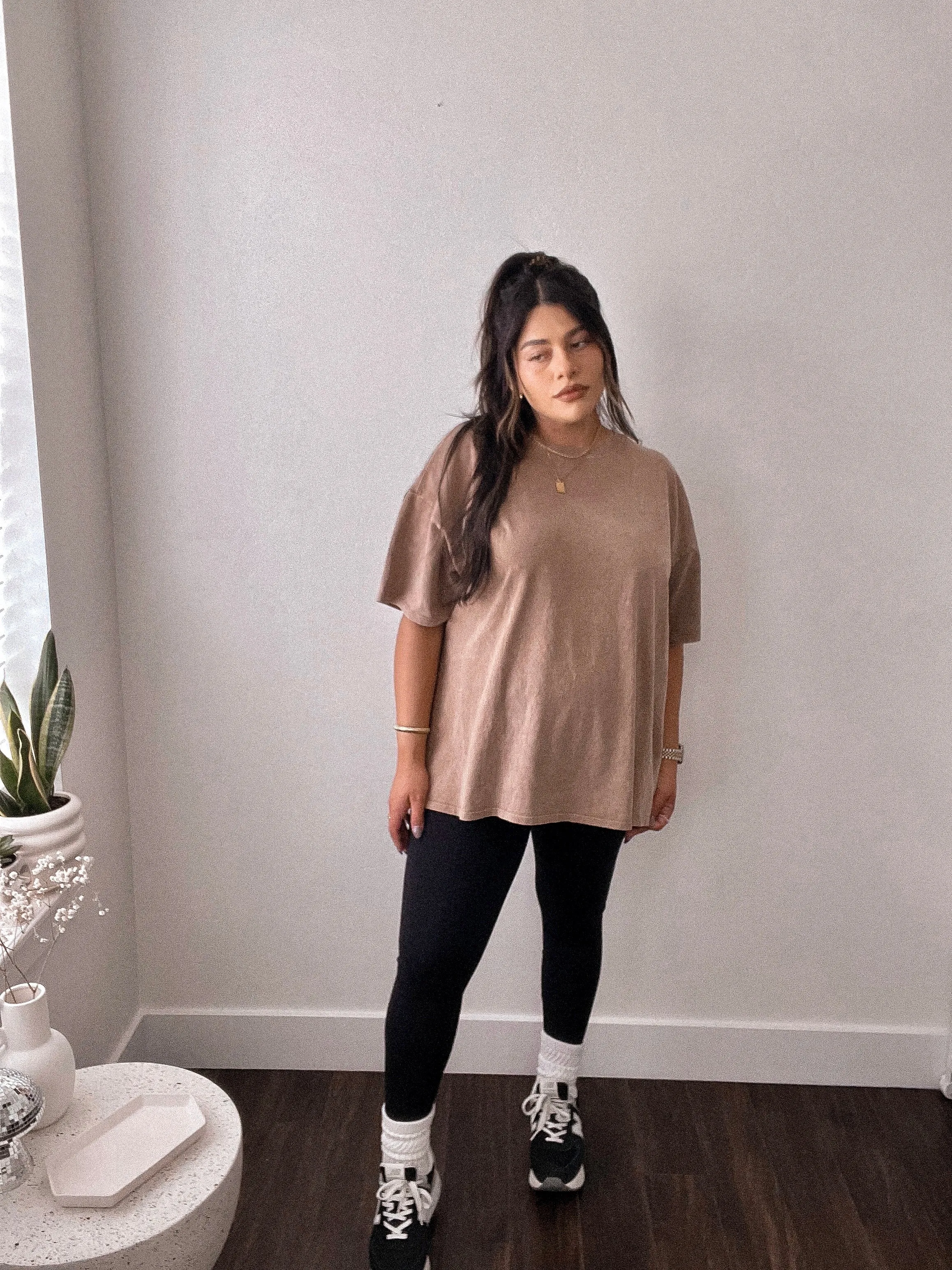 Too late oversized basic tee