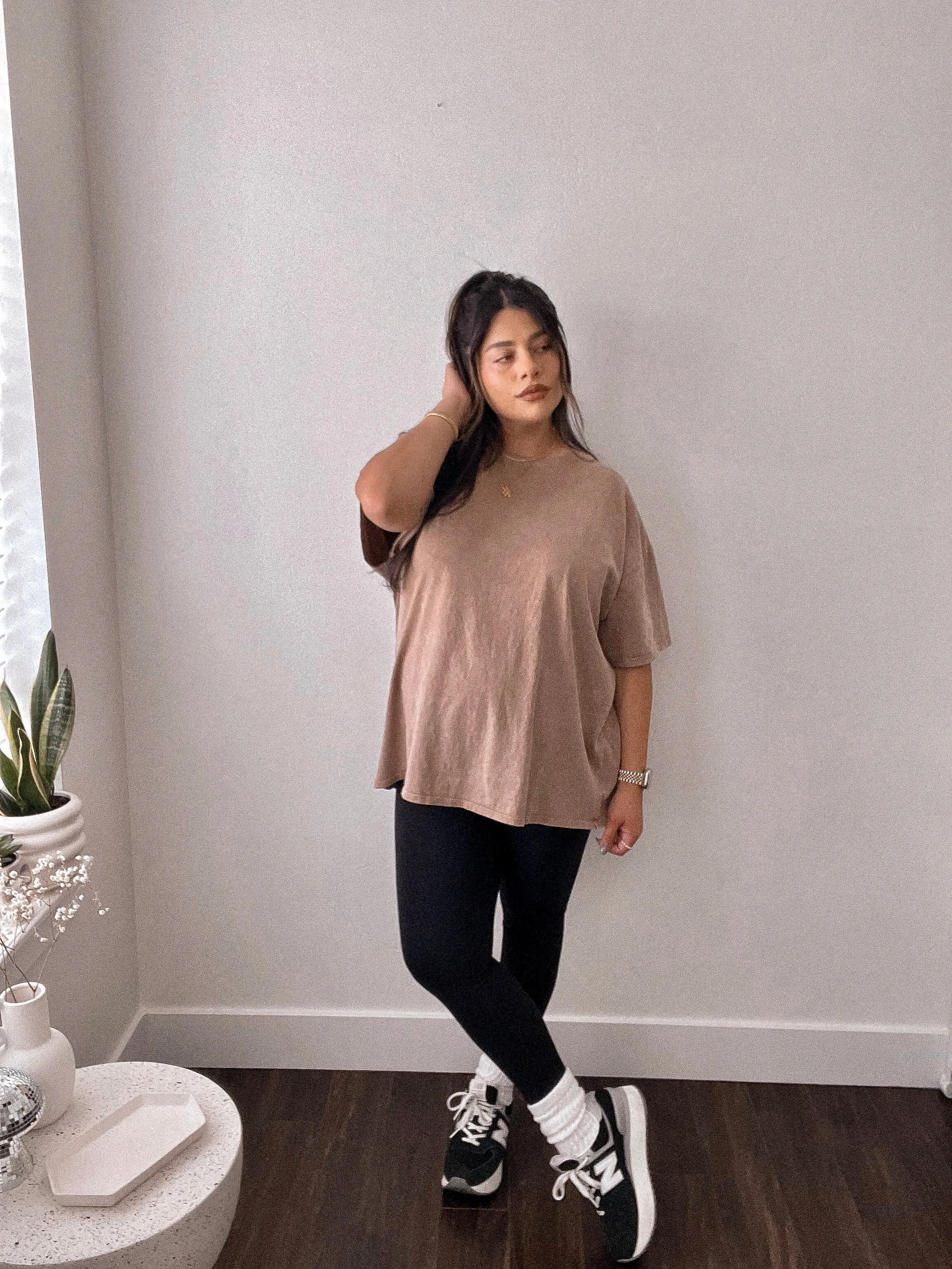 Too late oversized basic tee