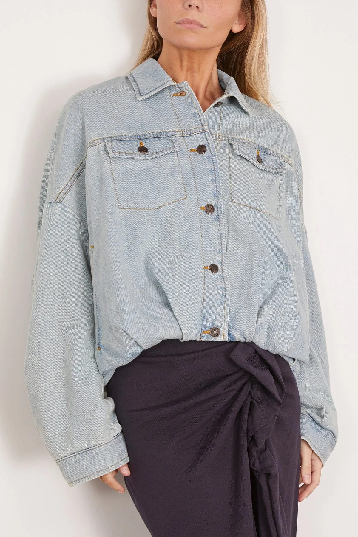 Vesto Denim Jacket in Ice Blue