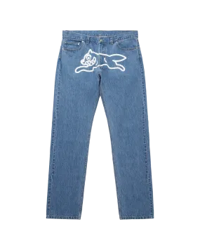 Washed Denim Pants