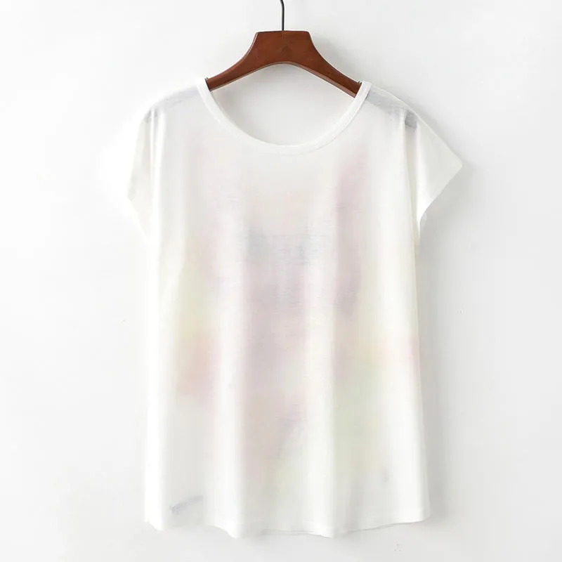 Watercolor Rabbit Printed Tees