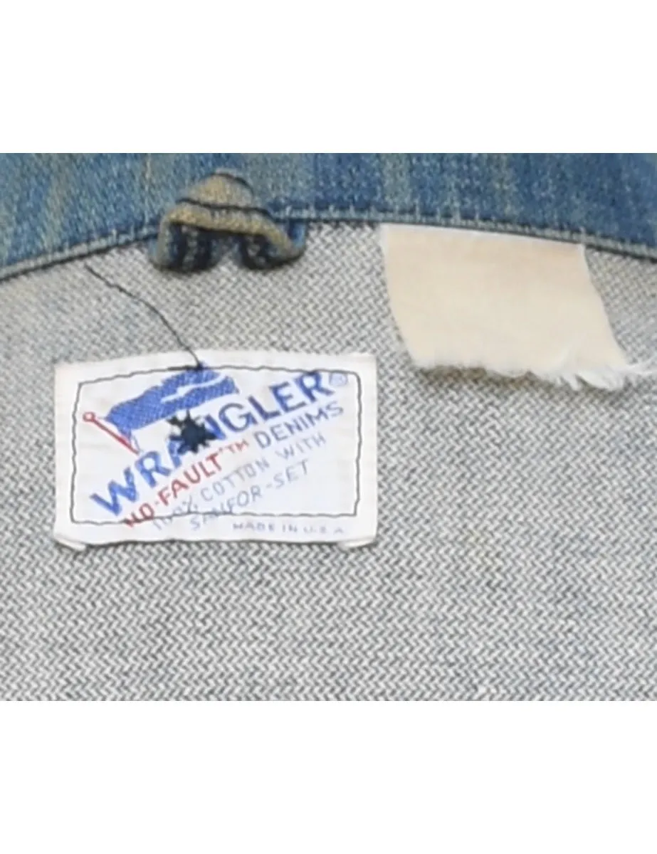 Wrangler Medium Wash Denim Jacket - L