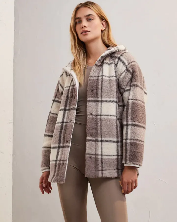 Zsup Sherpa Plaid Jacket